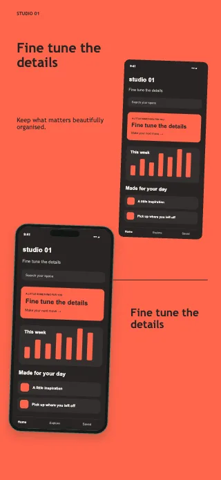 Studio 01 screenshot design: Blueprint grid